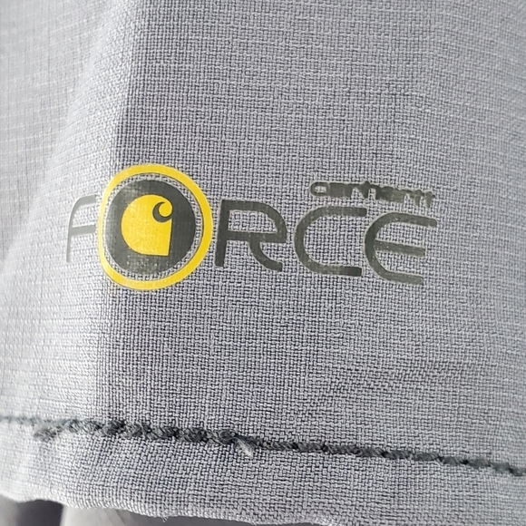 Carhartt Force grey scrub top S  *flawed* - Picture 6 of 12